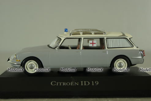 Citroen ID 19 Break grey, Ambulance Special, Atlas 1:43