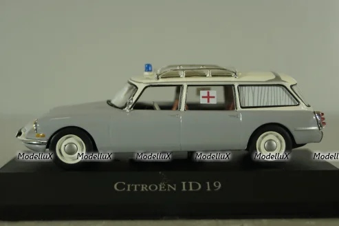 Citroen ID 19 Break grey, Ambulance Special, Atlas 1:43