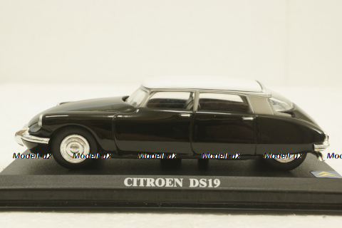 Citroen DS19, black/white, Del Prado 1:43
