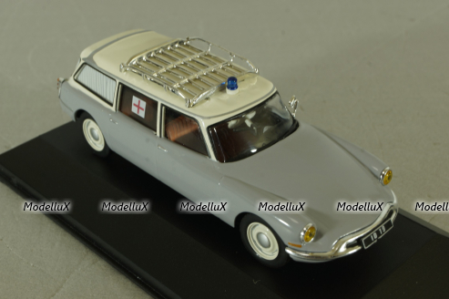 Citroen ID 19 Break grey, Ambulance Special, Atlas 1:43