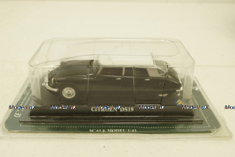 Citroen DS19, black/white, Del Prado 1:43