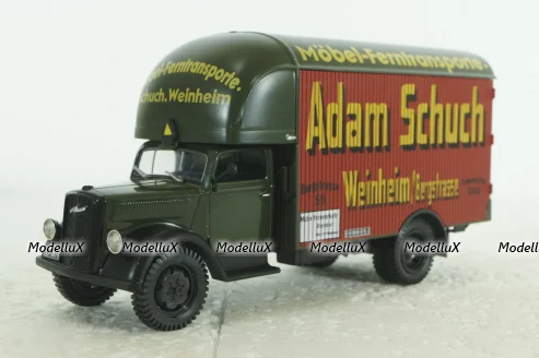 Opel Blitz Mobel Adam Schuch, green, Altaya 1:43