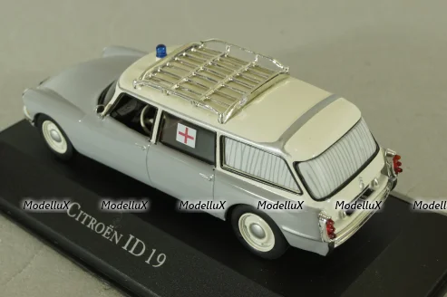 Citroen ID 19 Break grey, Ambulance Special, Atlas 1:43