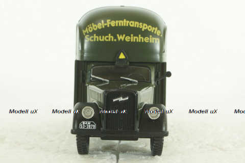 Opel Blitz Mobel Adam Schuch, green, Altaya 1:43