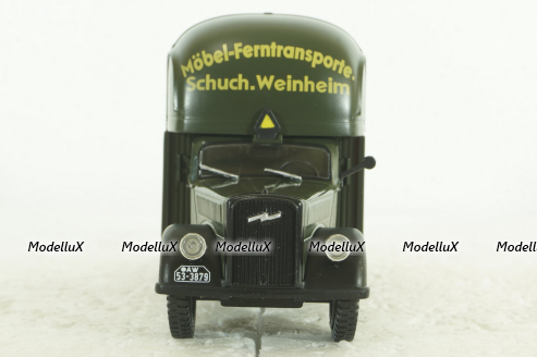 Opel Blitz Mobel Adam Schuch, green, Altaya 1:43