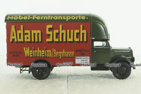 Opel Blitz Mobel Adam Schuch, green, Altaya 1:43