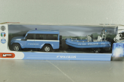 Iveco Massif Polizia с катером, 53131POL,Mondo Motors 1:43