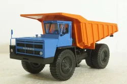 Белаз-7523 карьерный самосвал, синий/оранжевый, Н009, Наш Автопром 1:43