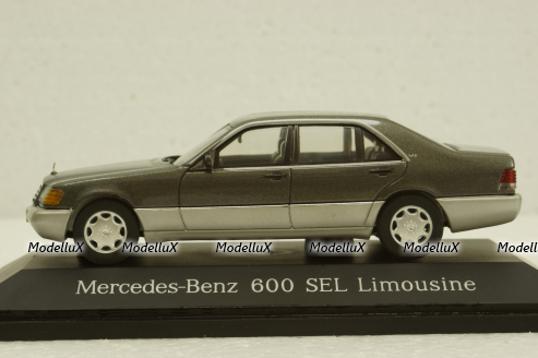 Mercedes 600SEL Limousine, W140, grey, 70034, Herpa 1:43