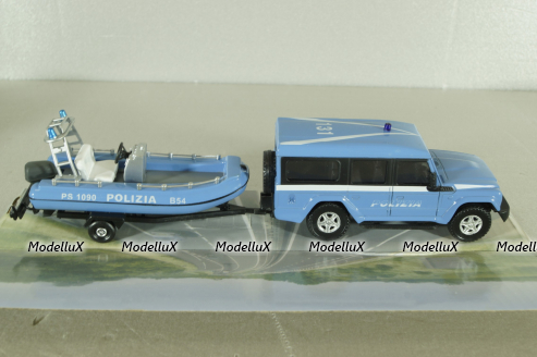 Iveco Massif Polizia с катером, 53131POL,Mondo Motors 1:43
