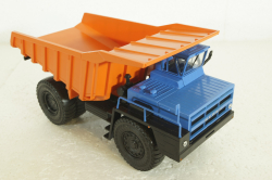 Белаз-7523 карьерный самосвал, синий/оранжевый, Н009, Наш Автопром 1:43