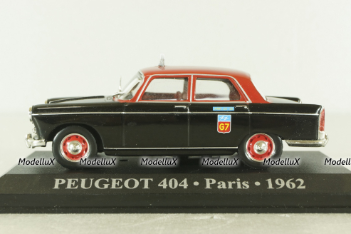 Peugeot 404 Taxi Paris 1962, black Altaya 1:43 Уценка!