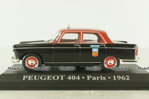 Peugeot 404 Taxi Paris 1962, black Altaya 1:43 Уценка!