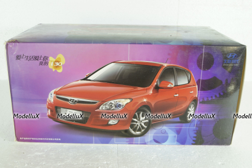Hyundai i30 2007, blue, Paudi 1:18