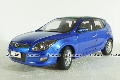 Hyundai i30 2007, blue, Paudi 1:18