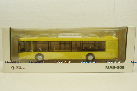 МАЗ-203 Городской автобус жёлтый, арт. 102651, Аист 1:43
