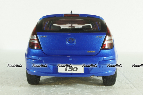 Hyundai i30 2007, blue, Paudi 1:18
