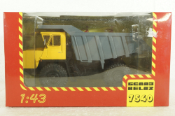 Белаз-7540 карьерный самосвал, желтый/серый, Н004, Наш Автопром 1:43