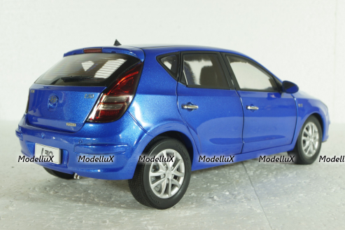 Hyundai i30 2007, blue, Paudi 1:18