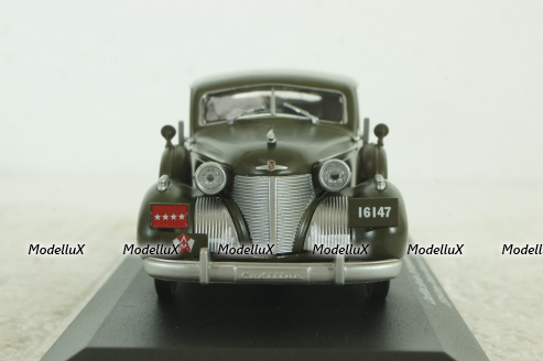 Cadillac Series 75 Fleetwood V8 Limousine 1939, USA 1951, Altaya Military #2 Altaya 1:43