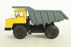 Белаз-7540 карьерный самосвал, желтый/серый, Н004, Наш Автопром 1:43