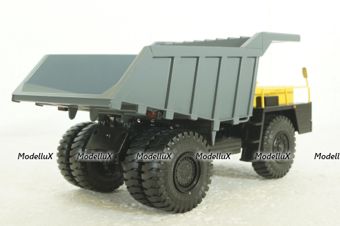 Белаз-7540 карьерный самосвал, желтый/серый, Н004, Наш Автопром 1:43