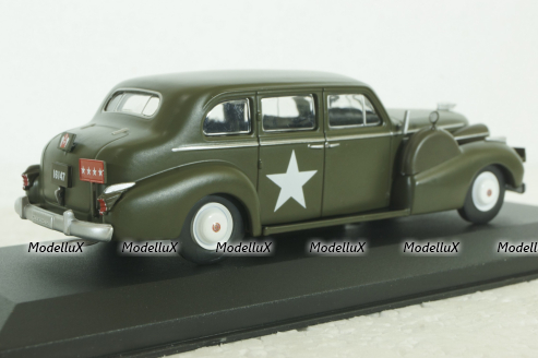 Cadillac Series 75 Fleetwood V8 Limousine 1939, USA 1951, Altaya Military #2 Altaya 1:43
