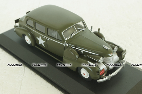 Cadillac Series 75 Fleetwood V8 Limousine 1939, USA 1951, Altaya Military #2 Altaya 1:43