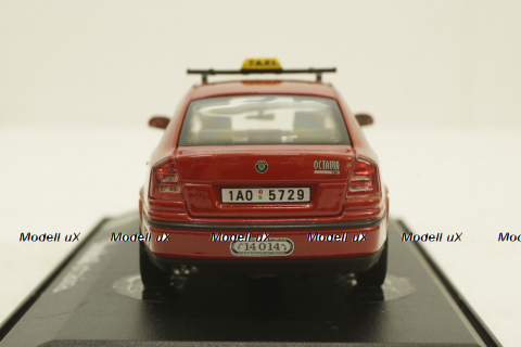 Skoda Octavia, Taxi Praha, red, 143-006RED, Abrex 1:43