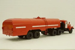 Краз-258 с п/прицепом ТЗ-22, красный, АвтоИстория 1:43