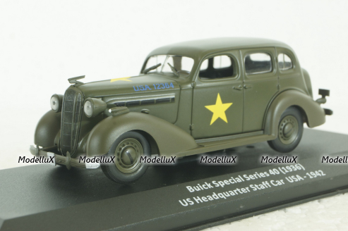 Buick Special 40 (1936) US Headquarter Staff Car  USA 1942, CMC004,  Altaya 1:43