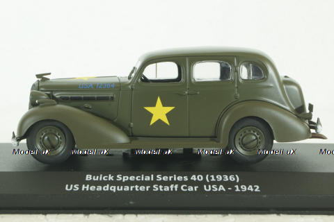 Buick Special 40 (1936) US Headquarter Staff Car  USA 1942, CMC004,  Altaya 1:43