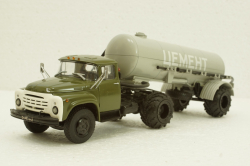 Зил-130В1 с п/прицепом ТЦ-4, на арочной резине, АвтоИстория 1:43