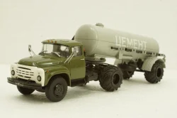 Зил-130В1 с п/прицепом ТЦ-4, на арочной резине, АвтоИстория 1:43