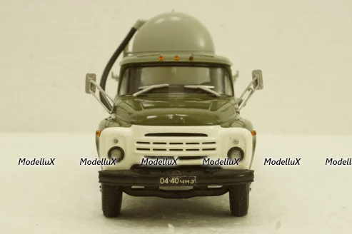 Зил-130В1 с п/прицепом ТЦ-4, на арочной резине, АвтоИстория 1:43