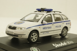 Skoda Fabia Combi, Mestska Policie, white, 143ABX-004XB, Abrex 1:43