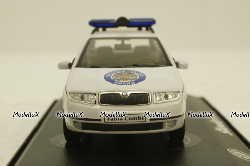 Skoda Fabia Combi, Mestska Policie, white, 143ABX-004XB, Abrex 1:43