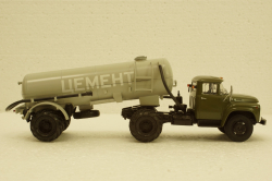 Зил-130В1 с п/прицепом ТЦ-4, на арочной резине, АвтоИстория 1:43