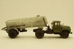 Зил-130В1 с п/прицепом ТЦ-4, на арочной резине, АвтоИстория 1:43