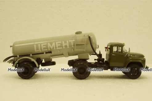 Зил-130В1 с п/прицепом ТЦ-4, на арочной резине, АвтоИстория 1:43