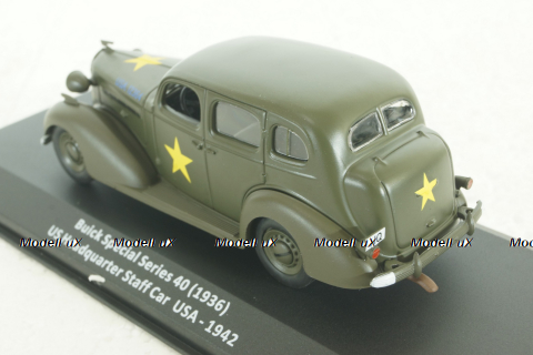 Buick Special 40 (1936) US Headquarter Staff Car  USA 1942, CMC004,  Altaya 1:43