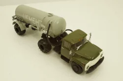 Зил-130В1 с п/прицепом ТЦ-4, на арочной резине, АвтоИстория 1:43