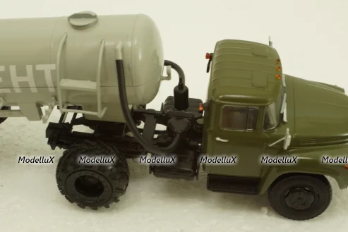 Зил-130В1 с п/прицепом ТЦ-4, на арочной резине, АвтоИстория 1:43
