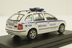 Skoda Fabia Combi, Mestska Policie, white, 143ABX-004XB, Abrex 1:43