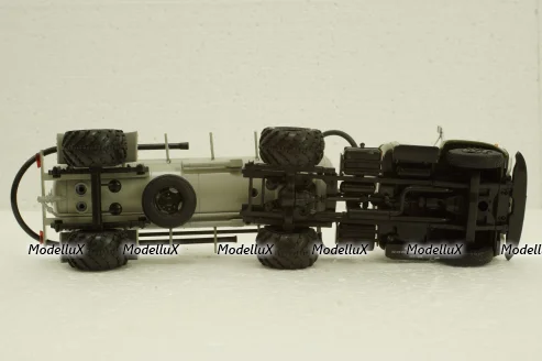 Зил-130В1 с п/прицепом ТЦ-4, на арочной резине, АвтоИстория 1:43