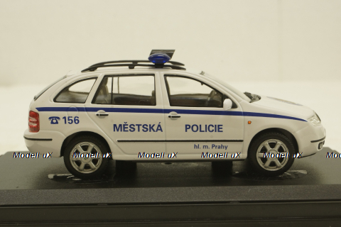 Skoda Fabia Combi, Mestska Policie, white, 143ABX-004XB, Abrex 1:43