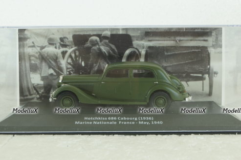 Hotchkiss 686 Cabourg, Marine Nationale, France, May 1940, CMC018,  Altaya 1:43
