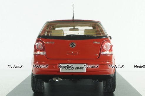 Volkswagen Polo IV 2005, Red, Paudi 1:18