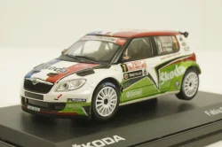 Skoda Fabia Super 2000, #7 N.Vouilloz/B.Veillas, 143XAB604TF, Abrex 1:43