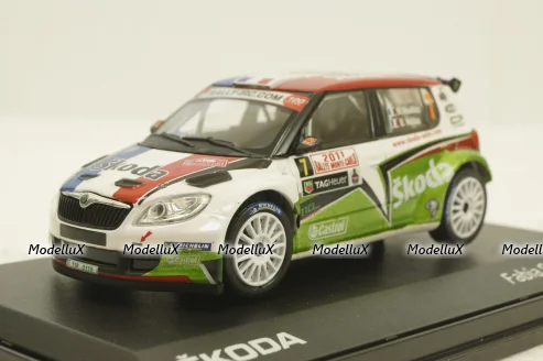 Skoda Fabia Super 2000, #7 N.Vouilloz/B.Veillas, 143XAB604TF, Abrex 1:43